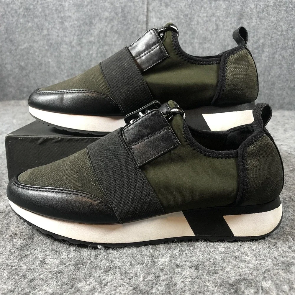 Steve Madden Shoes Mens Size‎ 7 M Green Camo Slip On Casual Comfort Sneakers